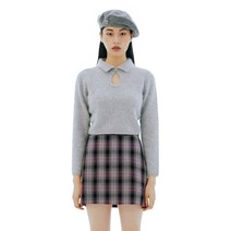 CURETTY C ANGORA GEM STONE KNIT TOP_GREY 2020F/W