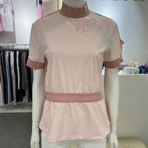 엘르골프 [2001안양점] 소매절개포인트 허리밴딩 반폴라 티셔츠