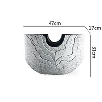 테라리움 수지 꽃병 반원형 의 균열 장식품 홈 데코 화병, L