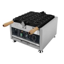 업소용 계란빵 기계 커피콩빵 풀빵 만들기 빵틀 12구, 10홀-가스(전자점화)