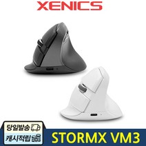 제닉스 버티컬 무선 블루투스 마우스 STORMX VM3, 화이트, 제닉스 STORMX VM3 버티컬 블루투스 마우스 무선 화이트