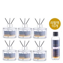 레이나퍼퓸 공병6개+리필150mlx10+스틱10세트+선물박스, 호박병6개_유칼립투스10개