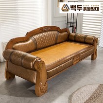 백두흙돌침대 돌쇼파 흙쇼파 온열 온돌 3인용 쇼파 카우치 3312C, 황토볼 고급형
