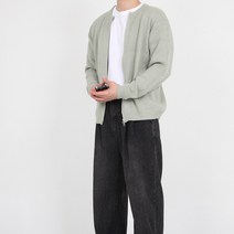 멋픽 남자 오버핏 투웨이 집업 가디건 베이지 그레이 네이비 니트 지퍼 가디건
