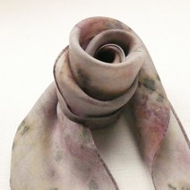 천연염색 텐셀100% 스카프 그레이퍼플