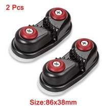 고무보트 콤비보트 패들보트 1Pcs 블랙 알루마이트 알루미늄 캠 클리트 보트 Matic Fairlead 해양 세일링, 03 2 pcs 86x38mm