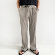 남자 시원한 다리 길어보이는 플리츠 와이드 팬츠