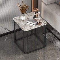 야외 정원 접이식 편의점 거실 커피 테이블 금속 메커니즘 변형 미적 커피 테이블 공간 절약 소형 메사 보, 22 50x50x55cmstyle21