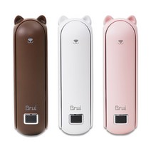브루이 4800mAh 휴대용 미니 선풍기, 화이트
