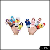 KDM 요리사와 8종 어린이 손가락 인형 장난감 직업 교구 완구 교보재, 본상품선택