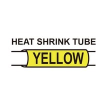 Brother P touch 용 6/9/12/18/24mm 라벨 HSe-211 241 251 611 631 형제 터치 열 수축 튜브 메이커, 24mm, Black on Yellow