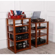 거실장 CD장식장 우드 오디오 스피커 수납장 캐비닛, 베고니아 컬러 6겹