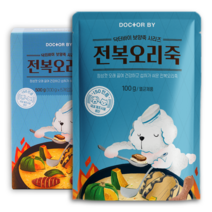 닥터바이 강아지 전복오리죽 강아지보양식 100g 5개입, 1SET
