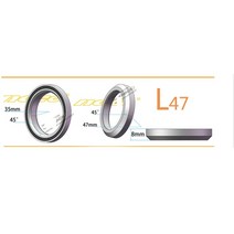 가성비 좋은 Neco-베어링 도로 자전거 MTB 헤드셋 베어링 38 39 41 41.8 44 47 49 50.8 51 52mm 자이언, 13 L47