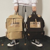 빈티지 백팩 데일리 캔버스 책가방 5color