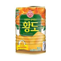 오뚜기 아이간식 황도(반절) 병문안 비상식량 복숭아통조림 콘버터 400G, 1세트