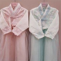[로엠걸즈(아동)] 로엠걸즈 NC15 레이스 한복 원피스 RGOW22A1P