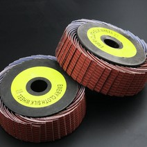 연마 천 휠 사포 그라인딩 목재 로터리 버핑 도구, [02] 100