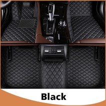 APPDEE 자동차 바닥 매트 지프 그랜드 체로키 WK WK2 2011 2012 2013 2014 2015 2016 2017 2018 맞춤형 자동 발 패드, Black2