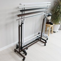 코코디피 엘가 이동식 행거 기성 옷가게 옷걸이 의류 매장용 튼튼한 1단 헹거, 브론즈 100cm