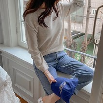 코코블랑 트레블 보이핏 데님팬츠(밴딩)