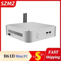 미니PC 컴퓨터 초미니 초소형 산업용 피씨 SZMZ-H61D 미니 PC ITX 마더보드 LGA115 i3/i5 4G/8G DDR3 RAM 128G/256G mSATA 120G S, [02] Package B