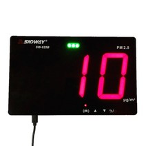 가스감지기 SW-625B 레이저 PM2.5 검출기 벽 장착 공기 품질 모니터/가스 분석기/진단 도구 저장소 데이터, 한개옵션0