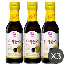 유니크앤몰 청정원 유자폰즈소스225g, 225g, 1세트