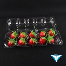 ST-곶감용기 10구 10칸곶감용기 10칸곶감 10구포장용기 10칸곶감포장용기 반건시포장 투명과일용기 200개