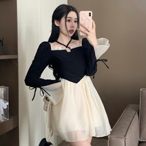 편안한 통기 하이웨이스트 핫피스 원피스 편안한 통기 하이웨이스트 스커트