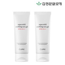 김정문알로에 [김정문알로에] 큐어 마일드 수딩 선젤 선크림 60ml 2개, 선택완료, 선택완료, 단품없음