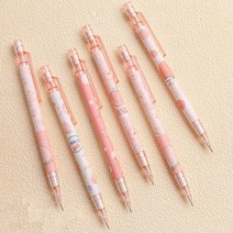 고속카메라 초고속카메라 1 개 lytwtw의 0.5mm 허니 복숭아 귀여운 프레스 자동 기계 연필 학교 사무 용품 학생 문구 선물 리필, 01 1 PCS Pencil