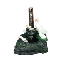 실내분수대 인테리어 실용적인 물상 튼튼한 동물 분수 동상 생생한 소박한 수지 오리 다람쥐, [01] Squirrel