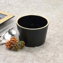 블랙 국물공기 모밀공기 메밀공기 장국그릇, 3호 6610(10.3xh7cm), 1개