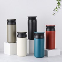 트래블 텀블러 350ml 레이저 각인 주문제작 DD-10032, 블랙