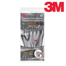 쓰리엠 코팅작업장갑 컴포트그립 핏 라지, 멜란지 그레이, 3개입