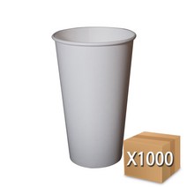 코디마트 일회용 무지 탄산컵 음료컵 종이컵 콜팝컵 22온스 1000개 1박스, 1box