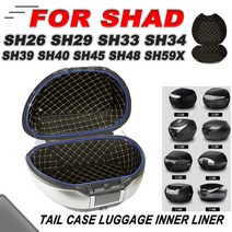 오토바이 뒷좌석 트렁크 백 휴대용 내부 라이너 패드 라이닝 프로텍터 SHAD SH26 SH29 SH33 SH34 SH39 SH4, 15 SH39(lower pad)