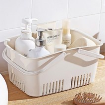 HICKIES 세신사 큰사이즈 물빠짐 목욕탕바구니 주방세제통 시골집, 블루