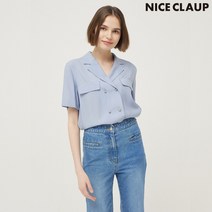 (정품)나이스클랍 더블 여밈 블라우스 N223MWB722