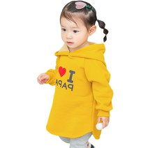 맘앤파롱후드 아동용 기모 후드티 면 100% 국내제작