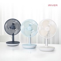 아이리버 무선 탁상용 회전 선풍기 TF-4000A, 네이비