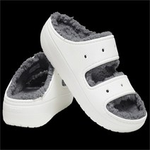 크록스 클래식 코지 샌들 207446-100