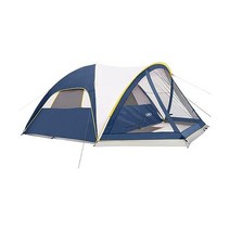 UNP Camping Tent with Screen Room Portable 6 Person Porch Family Dome for Outdoor 14x11x72H, Dark Blue