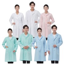 라인 파스텔 의사 가운/위생/미용/피부 마사지사/약사, DU112 (남) 파스텔블루 / 100