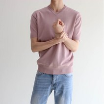 모룸 스카시 남자 브이넥 반팔 니트 10컬러 M1245