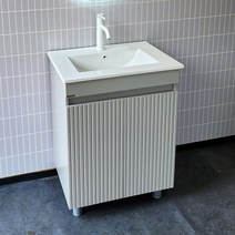 라비앙 탬바 매립형 욕실하부장 500mm / 화이트 샌드베이지 웜그레이(수전팝업트랩은 선택사양), 탬바 500_웜그레이, /수전필요없음, 왕자동팝업+망치트랩(벽배수), 1개