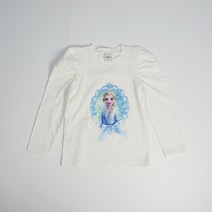 S/S 디즈니 프린세스 퍼프티셔츠 엘사 라픈젤 면티셔츠TN01