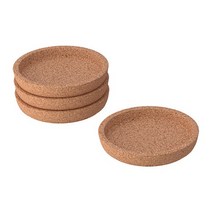 이케아 IKEA 컵받침 2P 지름10cm 코르크, 이미지참조