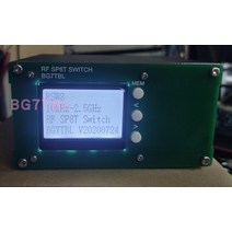 By BG7TBL LCD 10KHz-2.5GHz SP8T 단극 8 단 스위치 CNC 프로그램 제어 개 1, 한개옵션0
